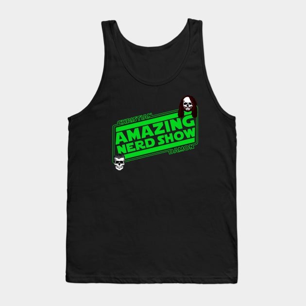 Ecto Green Amazing Nerd Show Logo Tank Top by The Amazing Nerd Show 